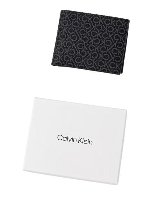 Portafoglio monogram nero Calvin Klein | LV04D1038GUB1